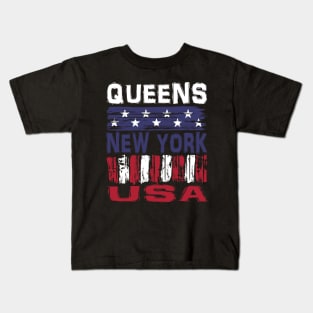 Queens New York USA T-Shirt Kids T-Shirt